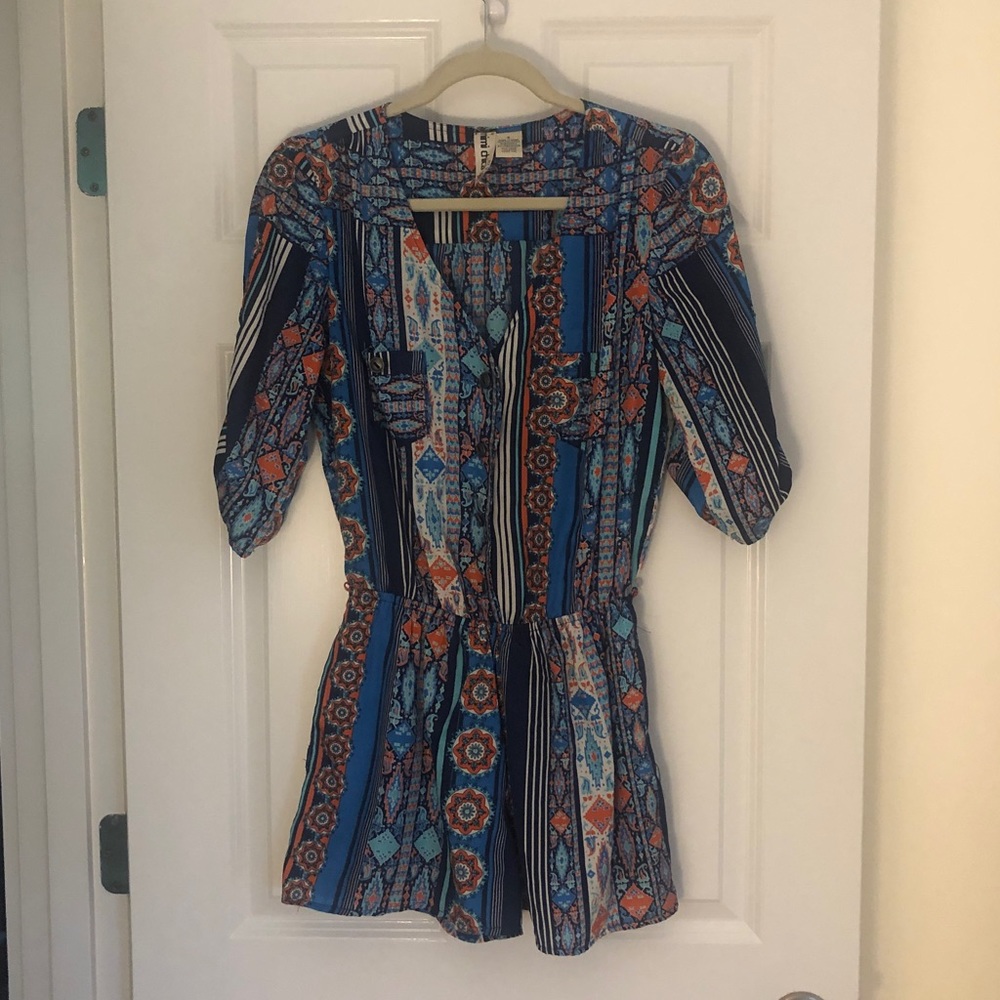 Mimi Chica Tribal Print Romper